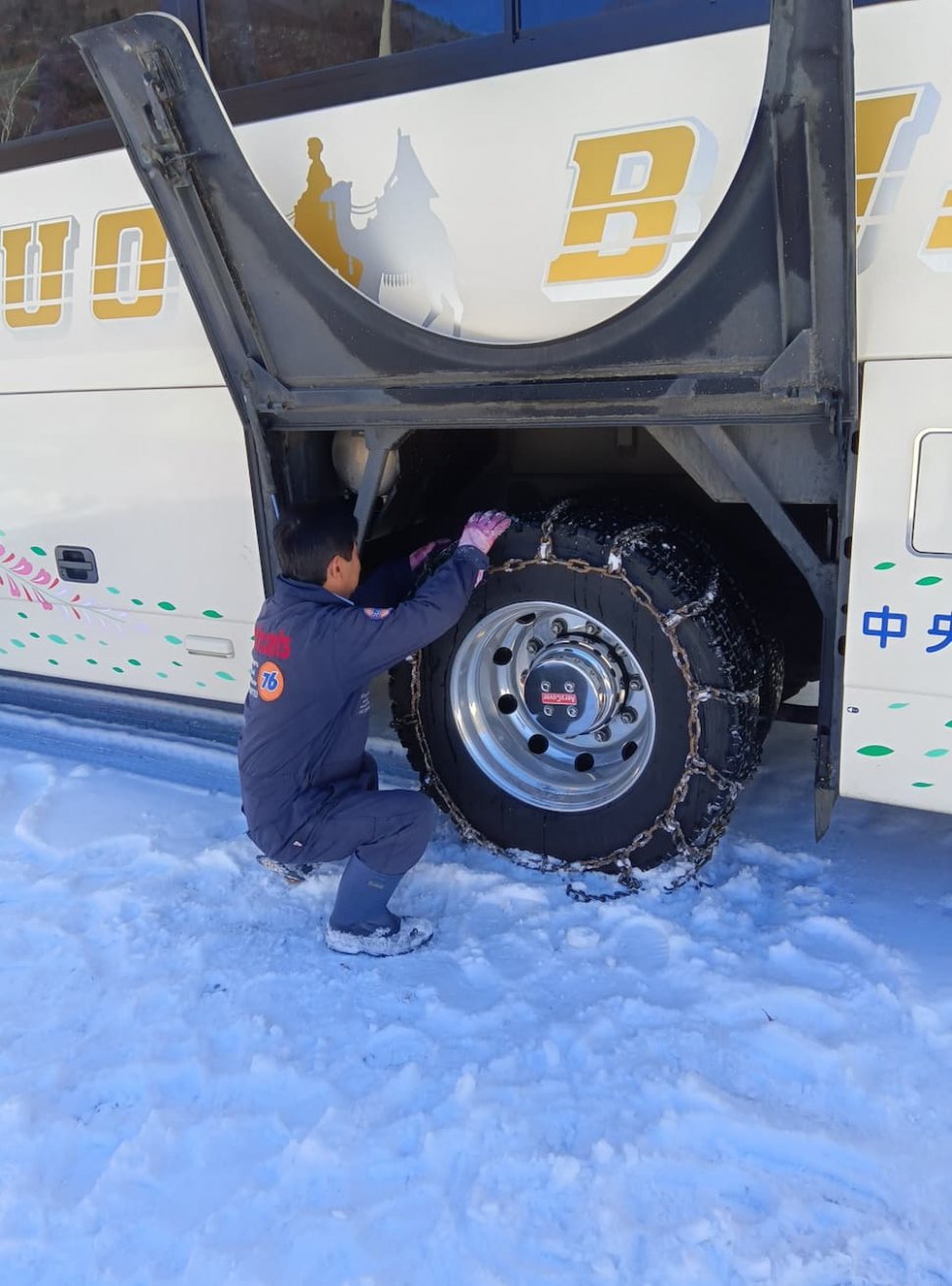 軽量化・雪道教習①